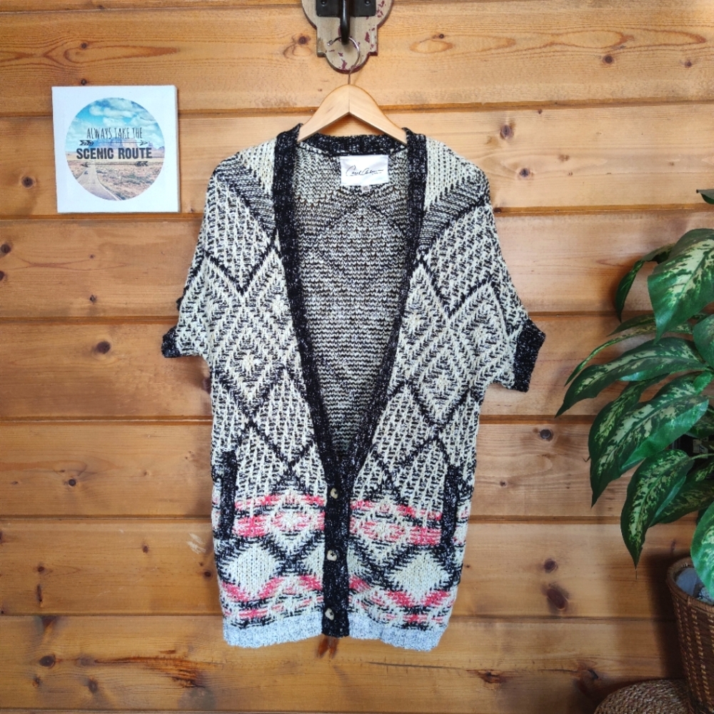 Cabi Carol Anderson Provence Southwest Dolman Knit Cardigan Sweater Boho Sz XS